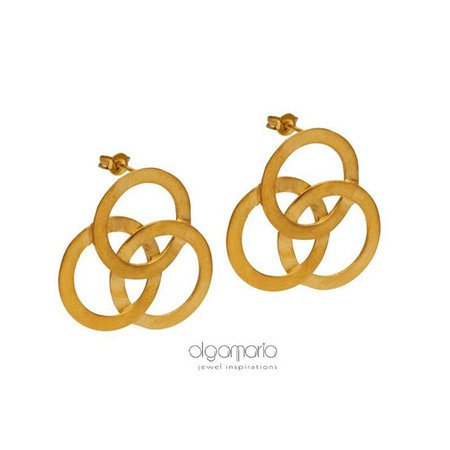 Stud Gold Earrings Statement Earrings Geometric Earrings Hoop | Etsy