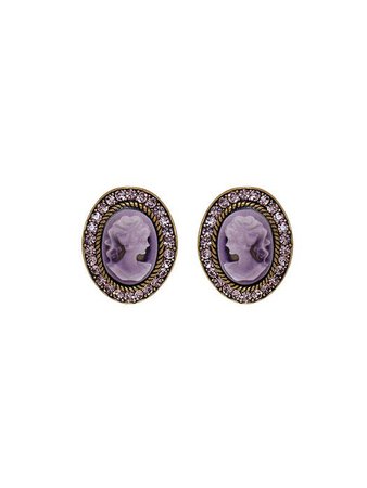 Purple Cameo Earring | W Concept
