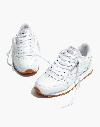 Reebok® Classic Sneakers in White Leather