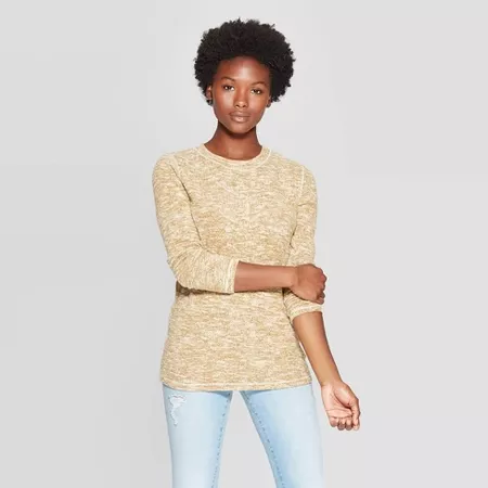 Women's Long Sleeve Crewneck Hacci T-Shirt - Universal Thread™ : Target