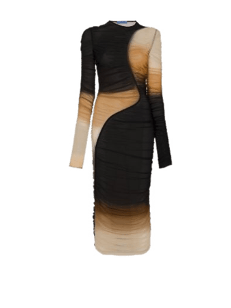 ombré black brown orange dress dresses