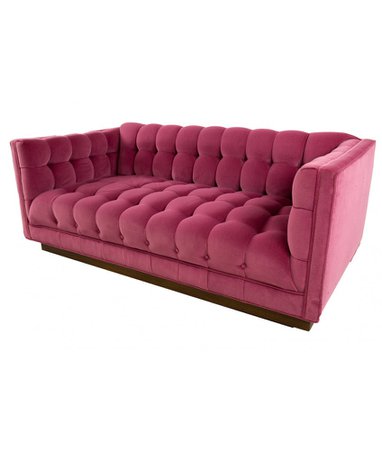 Tufted Dunbar Style Chesterfield Loveseat Sofas - Matching Pair