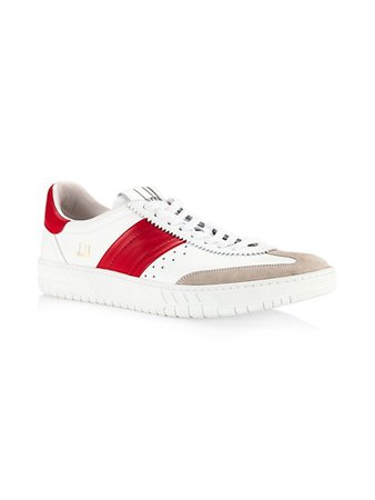 Shop dunhill Court Legacy Trainer Leather Sneakers | Saks Fifth Avenue