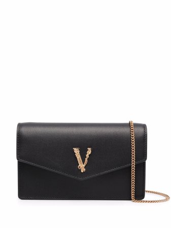 Shop Versace Virtus crossbody bag with Express Delivery - FARFETCH