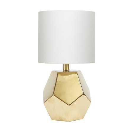 Better Homes & Gardens Faceted Orb Table Lamp, Gold Finish - Walmart.com