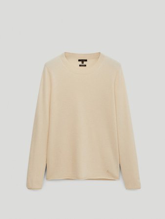 100% cashmere crew neck sweater - Women - Massimo Dutti
