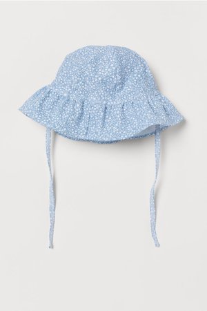 Sun Hat UPF 50 - Light blue/floral - Kids | H&M US