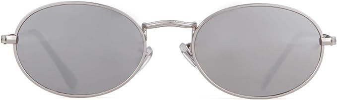 Amazon.com: GIFIORE Oval Sunglasses Vintage Retro 90s Sunglasses Trendy Designer Glasses for Women Men (Black Frame Grey Lens) : Clothing, Shoes & Jewelry