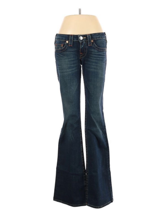 low waist flare jeans dark blue
