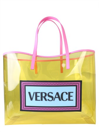 Versace Vintage Logo 90s Shopper Bag