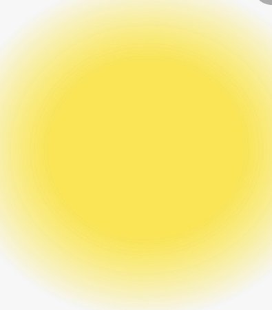 Bright Yellow Faded Circle