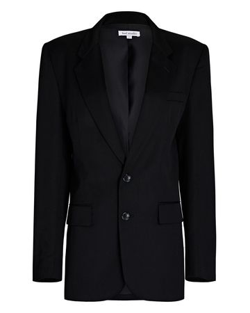 Luel Studio Seema Wool Blazer Jacket In Black | INTERMIX®
