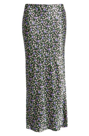Topshop Floral Satin Skirt | Nordstrom