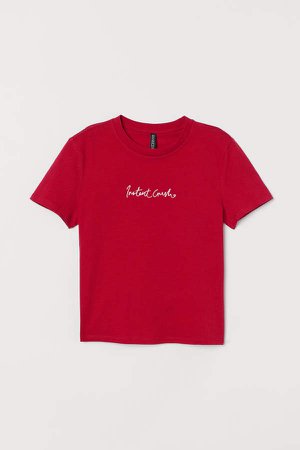 Cotton T-shirt - Red