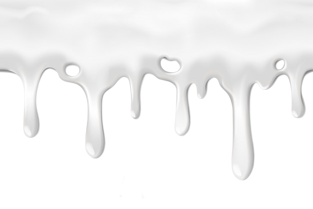 White Paint Drip