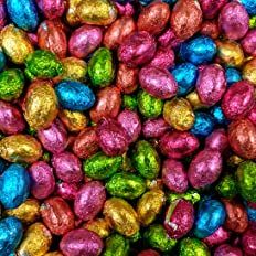 Solid Milk Chocolate Foil Easter Eggs x 500g (Approx 100 Eggs), Easter Egg Hunts & Gifts : Amazon.co.uk: Grocery