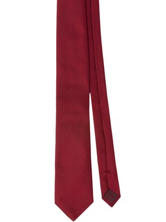 Red Prada Satin Tie | Farfetch.com