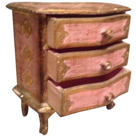 Vintage Italian miniature chest of drawers. Ideal for jewellery or : Daisydoradolls | Ruby Lane