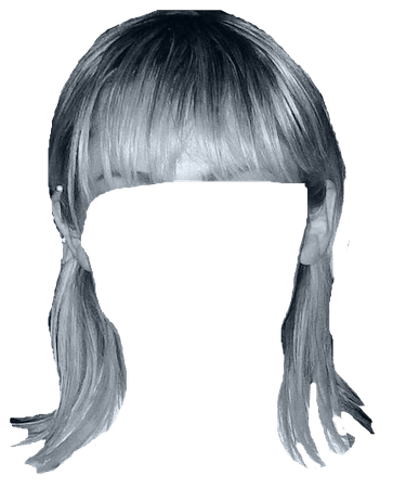 Straight Silver Mullet Hair (Dei5/Heavenscent)