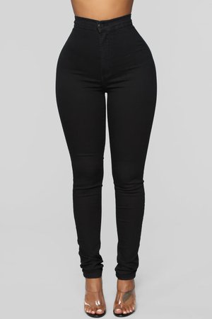 Super High Waist Denim Skinnies - Black | Fashion Nova, Jeans | Fashion Nova