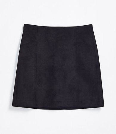 Tall Faux Suede Shift Skirt