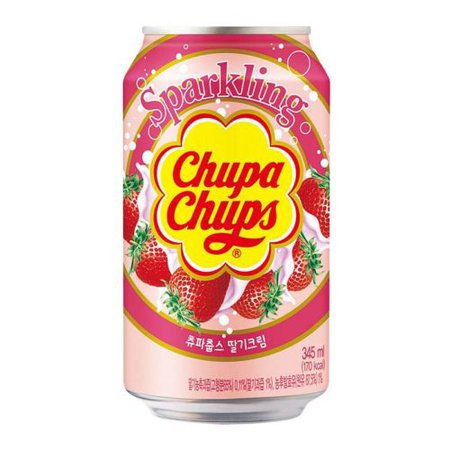 Chupa Chups Strawberry Cream Sparkling Drink South Korea Edition 345ml | NGT