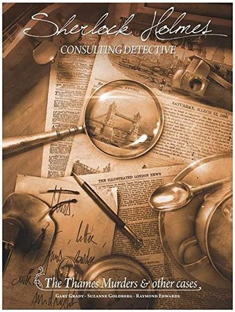 Amazon.com: Sherlock Holmes Consulting Detective - The Thames Murders & Other Cases Board Game | Mystery Game for Teens and Adults | Ages 14+ | 1-8 Players | Average Playtime 90 Min. | Made by Space Cowboys : Toys & Games