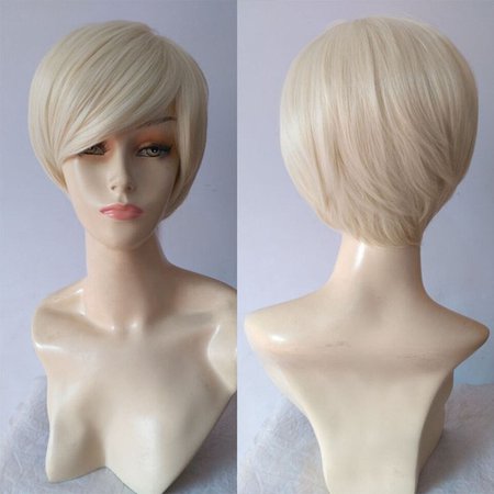 Daily Style Hair Beautiful Boy Cut Short Pixie Wigs For Women Straight Style Synthetic Blonde Wig With Bangs Janet Collection Helen Wig Sensationnel Lace Front Wigs From Keerkeshangmao, $34.98| DHgate.Com