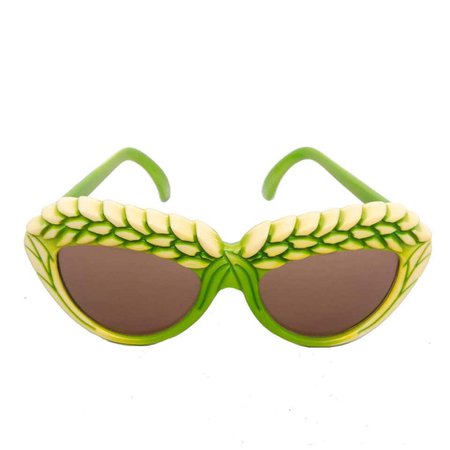 A pair of 1980s Green Isabel Canovas Sunglasses For Sale at 1stdibs