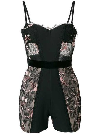 LA Perla Floral Lace Embroidered Bodysuit $3,157 - Buy Online AW17 - Quick Shipping, Price
