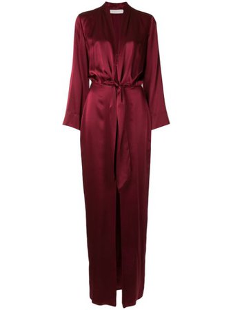Michelle Mason Kimono Style Silk Gown - Farfetch