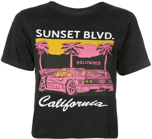 Local Authority cropped 'sunset blvd.' T-shirt