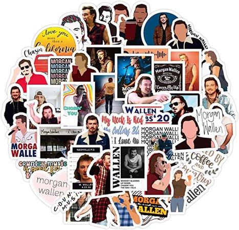 Amazon.com: Singer Morgan Wallen Stickers 50pcs for Travel Case, Waterproof Vinyl Decal for Teen Water Bottle, Laptop, Skateboard, Computer, Bike (Morgan Wallen): Kitchen & Dining