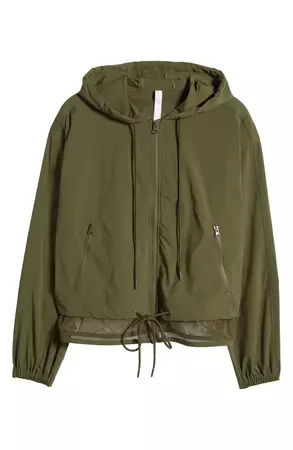 Zella Hybrid Ventilated Hooded Jacket | Nordstrom