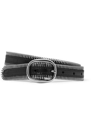 Alexander Wang | Zipper-trim leather belt | NET-A-PORTER.COM