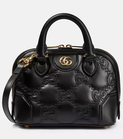 GG Matelasse Leather Tote Bag in Black - Gucci | Mytheresa