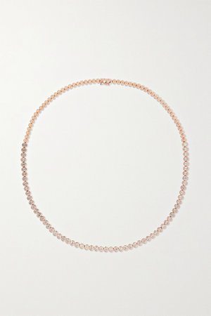 Rose gold 18-karat rose gold diamond necklace | Anita Ko | NET-A-PORTER