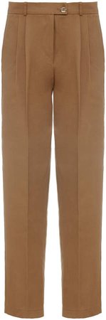 Studio Cut Cotton Straight-Leg Pants Size: 34