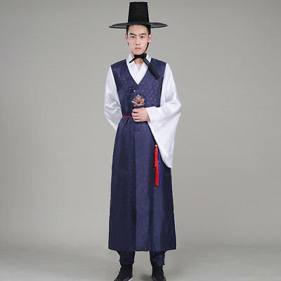eBay Mens Traditional Korea Hanbok Costume National Party Outfits Groom Hanbok Dress | eBay