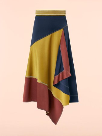 Satin Asymmetric Skirt - Peter Pilotto Skirts
