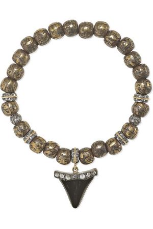 Loree Rodkin | 18-karat rhodium white gold yellow gold diamond bracelet | NET-A-PORTER.COM