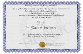 rocket science diploma