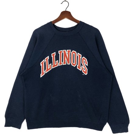 Vintage 80's University of Illinois Sweatshirt / Vintage | Etsy