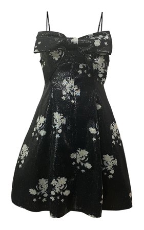 Bow-Detailed Sequin Mini Slip Dress By Ming Ma | Moda Operandi
