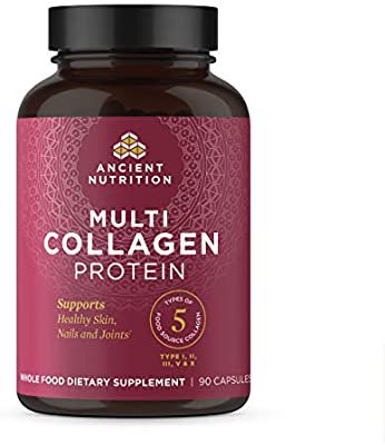 Amazon.com: Multi Collagen Capsules, Collagen Types I, II, II, V & X, Collagen Pills Formulated by Dr. Josh Axe, Blend of Food Sourced Collagen Peptides, Supports Skin, Nail & Gut Health, 90 Count - 30 Servings: Health & Personal Care