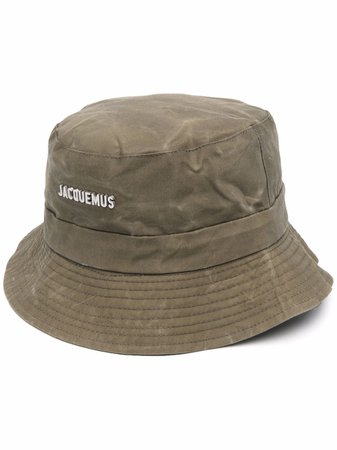 Shop Jacquemus Le Gadjo branded bucket hat with Express Delivery - FARFETCH