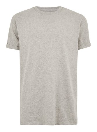 Grey Oversized T-Shirt - Men's T-Shirts & Vests - Clothing - TOPMAN