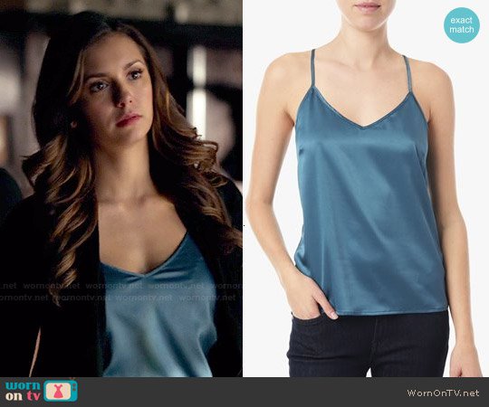 WornOnTV: Elena’s blue silky cami on The Vampire Diaries | Nina Dobrev | Clothes and Wardrobe from TV