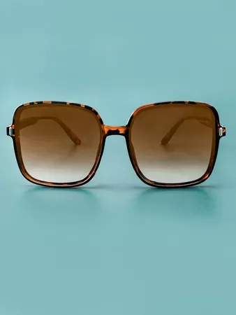 Square Frame Tinted Lens Sunglasses | SHEIN USA