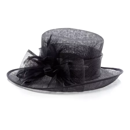 Debut Navy Soft Feather Bow Hat | Debenhams